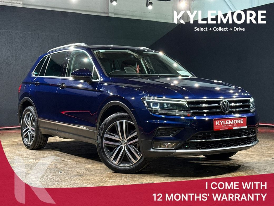 2018 Volkswagen Tiguan 2.0 TDI HIGH LINE 4WD - FULL BLACK LEATHER HEATED SEATS FRONT AND BACK - DIAMOND CUT FACTORY ALLOY WHEELS - CRUISE CONTROL - REVERSE CAMERA €29,950