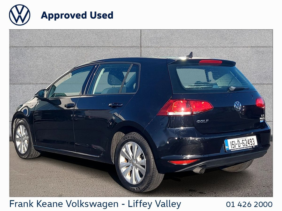 2015 Volkswagen Golf COMFORTLINE AUTO 1.2TSI 115BHP *REAR VIEW CAMERA*BLACK* *NEW NCT* *12 MONTHS FRANK KEANE WARRANTY* *FINANCE AVAILABLE* €14,995