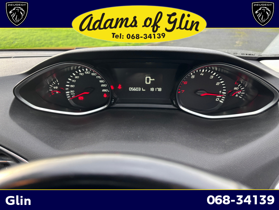 2018 Peugeot 308 ACTIVE 1.2 110 4DR €12,950