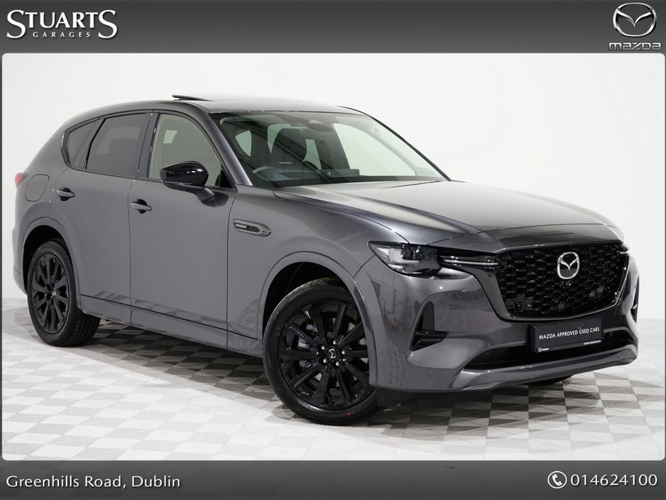 2025 Mazda CX-60 *HOMURA PLUS PHEV 327ps 8AT AWD*HOMURA PLUS*DRIVERS ASSISTANCE PACK, CONVENIENCE PACK AND PANORAMIC SUNROOF, MACHINE GREY WITH BLACK LEATHER* €54,945