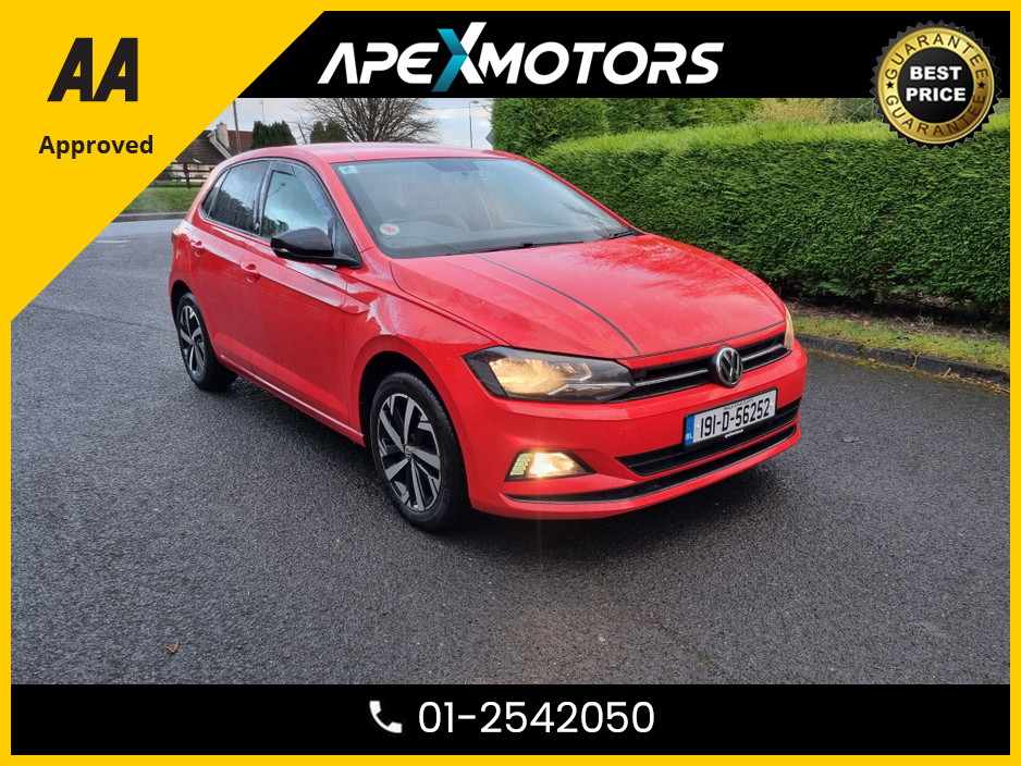 2019 Volkswagen Polo FINANCE ARRANGED * 1.0 BEATS EVO 80PS 5DR * TOP SPEC 5DR * NEW NCT JAN-28 * IMMACULATE * STAMPED SERVICE HISTORY * AA APPROVED * 101 SAFETY CHECKLIST * COLOUR REVERSE CAMERA * TOP-SPEC 5DR HATCH * LOW €14,949