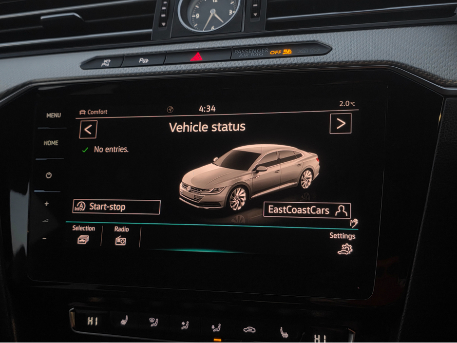 2018 Volkswagen Arteon 2.0 TSI R-LINE PANORAMIC SUNROOF 4MOTION 280BHP VIRTUALDASH FULL LEATHER HEATED ELECTRIC SEATS SAT NAV CARPLAY ANDROID AUTO BLIND SPORT PARKING SENSORS SELF PARKING ASSIST 360 CAMERA €28,950