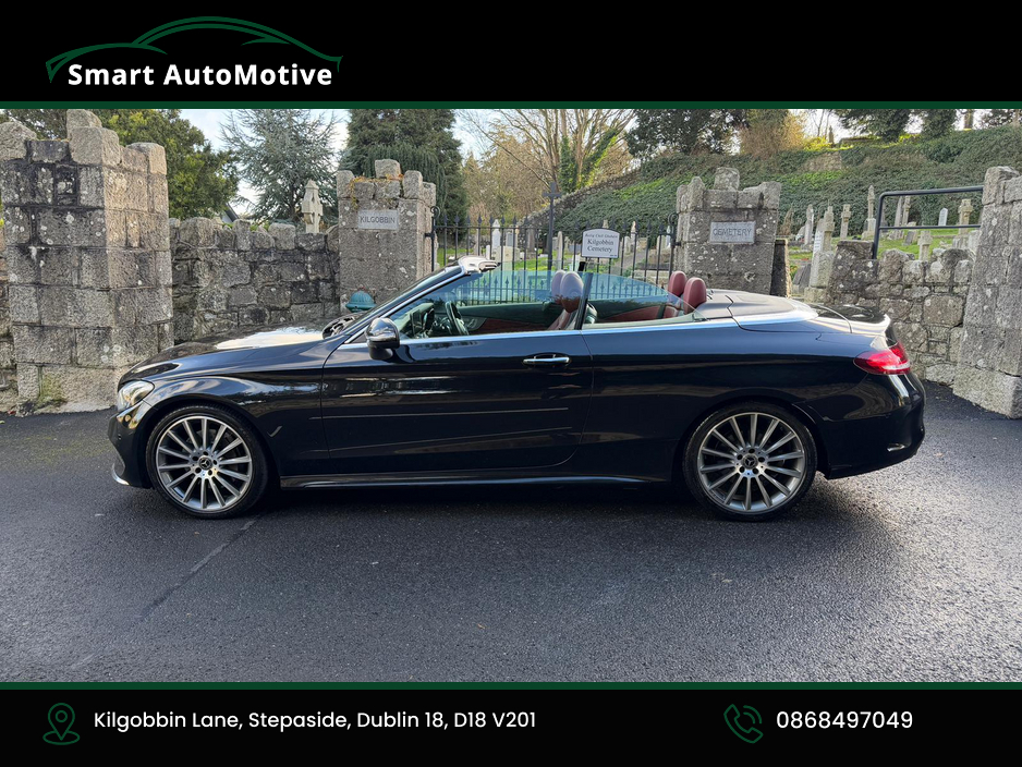 2017 Mercedes-Benz C Class C250d  AMG Premium Plus Convertible Automatic * AMG Styling  Pack with Red Fabric Roof * Bengal Red Leather Interior * Fully Serviced and Valeted * NCT to 02.2028 * 12 Month Premier Warranty * with €23,950