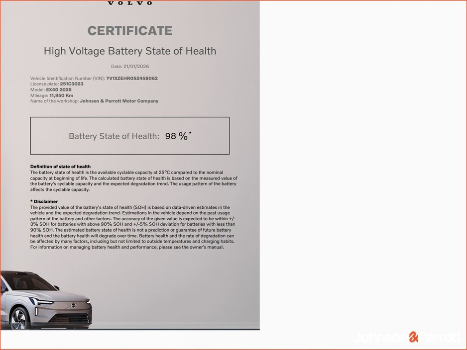 2025 Volvo EX40 82 kWh Extended Range Plus €49,900