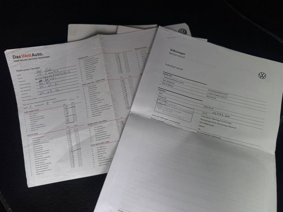 2019 Volkswagen E-Golf EE E1F 136BHP 5DR AUTO E-GOLF €12,800