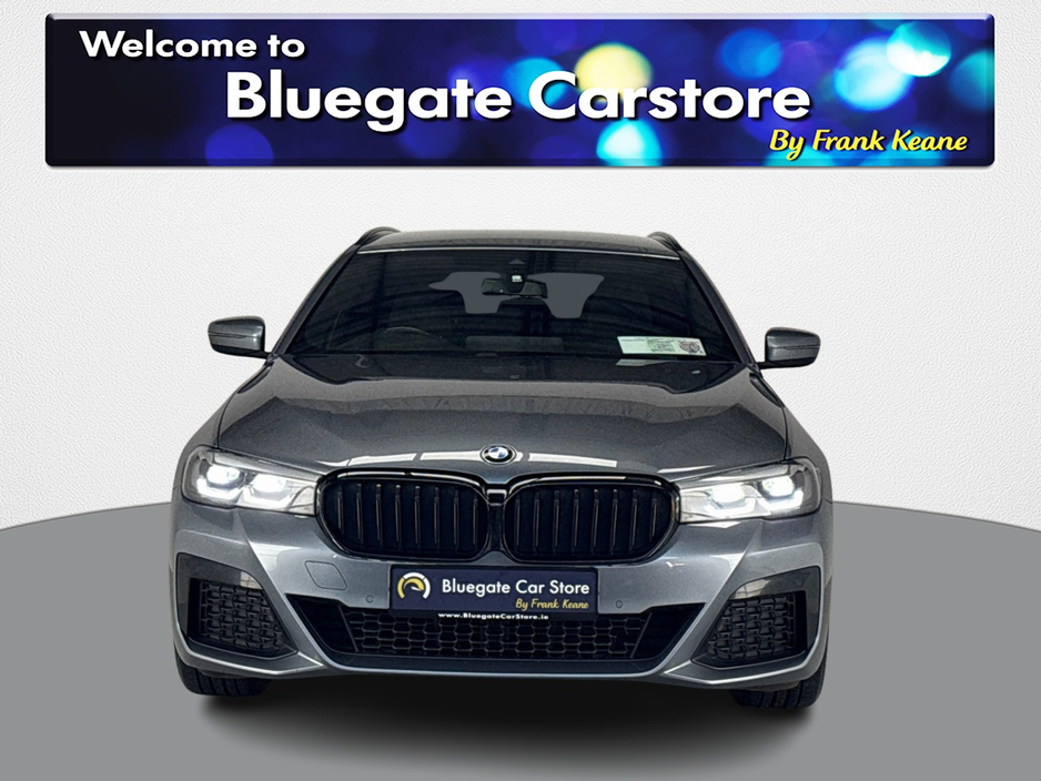 2021 BMW 5 Series G31 E M SPORT TOURING**NEW 20"ALLOYS**HEATED STEERING WHEEL**FRONT HEATED ELECTRIC MEMORY SEATS**HEADS UP DISPLAY**TOUCH SCREEN MEDIA DISPLAY**BLACK LEATHER INTERIOR**HARMON KARDON**REVERSE CAMERA** €32,995