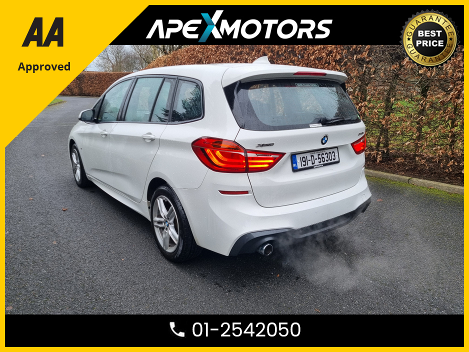 2019 BMW 2 Series Gran Tourer FINANCE ARRANGED * TOP SPEC M-SPORT * NEW NCT JAN-28 * 2.0 DIESEL AUTO * IMMACULATE (AS NEW)  * STAMPED SERVICE HISTORY * AA APPROVED * 101 SAFETY CHECKLIST * HEATED SEATS * COLOUR REVERSE CAMERA €23,749