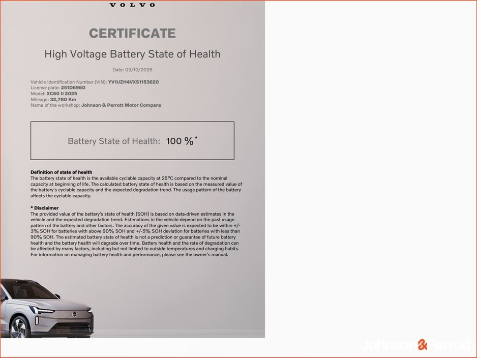 2025 Volvo XC60 T6 350 bhp AWD PHEV Ultra Bright (Three Year Volvo Warranty + Two Year Volvo Service Plan) €69,900