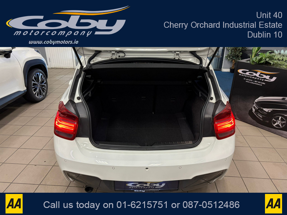 2014 BMW 1 Series 1.6 5DR AUTO M-Sport . NCT, Cruise Control, Dual Climate Control, Alloy Wheels, Revers Camera, Bluetooth, Folding Rear Seats, CD Player & more. €12,950