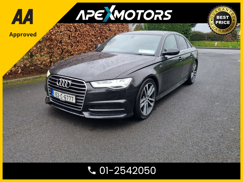 2015 Audi A6 FINANCE ARRANGED * 2.0 TDI S-LINE ULTRA 187BHP 4DR AUTO 190PS * NCT DEC-26 * CREAM LEATHER * IMMACULATE * STAMPED SERVICE HISTORY * AA APPROVED * 101 SAFETY CHECKLIST * AUTOMATIC (DSG) * HEATED SEATS €17,249