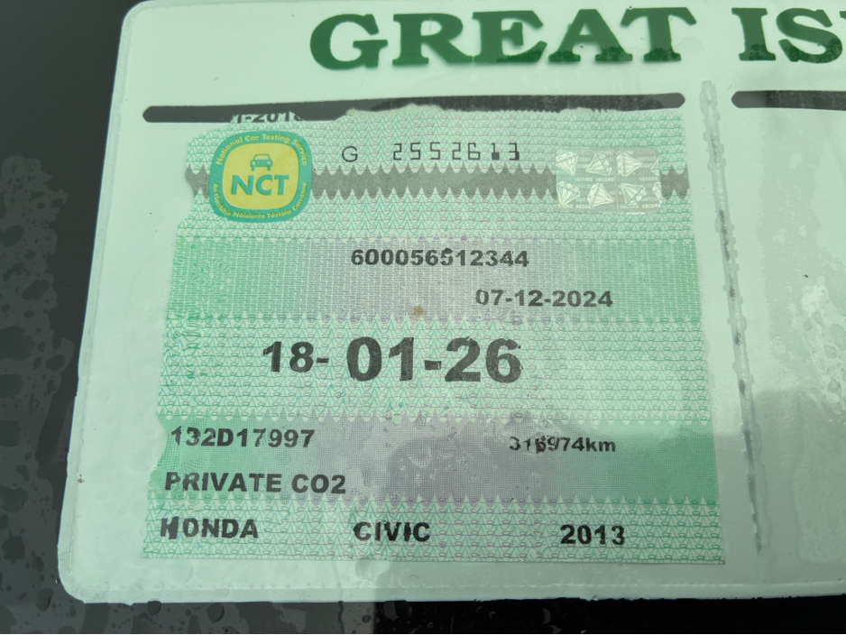 2013 Honda Civic 1.6 I DTEC ES 5DR €3,950