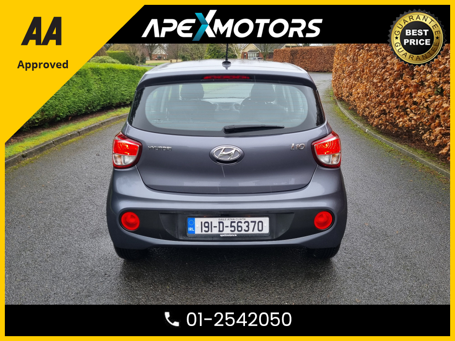 2019 Hyundai i10 FINANCE ARRANGED * 1.2 SE 87PS 5DR * NEW NCT JAN-28 * IMMACULATE * AA APPROVED * 101 SAFETY CHECKLIST * LOW LOW MILES * 2-KEYS * LOW TAX * 12-MONTH ROADSIDE ASSIST * ONE VERY CAREFUL OWNER €9,949