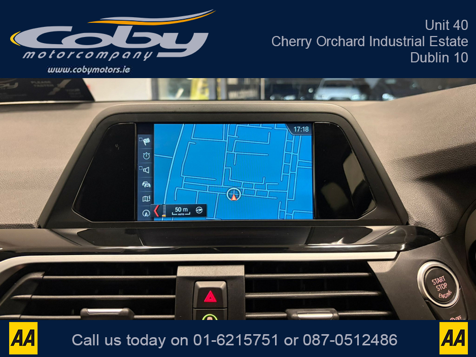 2018 BMW X3 2.0 XLINE 5DR AUTO, NCT 2028 Full Leather, Reverse Cam, Sat Nav, Heated Seats, Parking Sensors, Cruise Control, MFSW, Dual Climate Control, Bluetooth, Alloy Wheels, Full Electrics, and more. €30,950