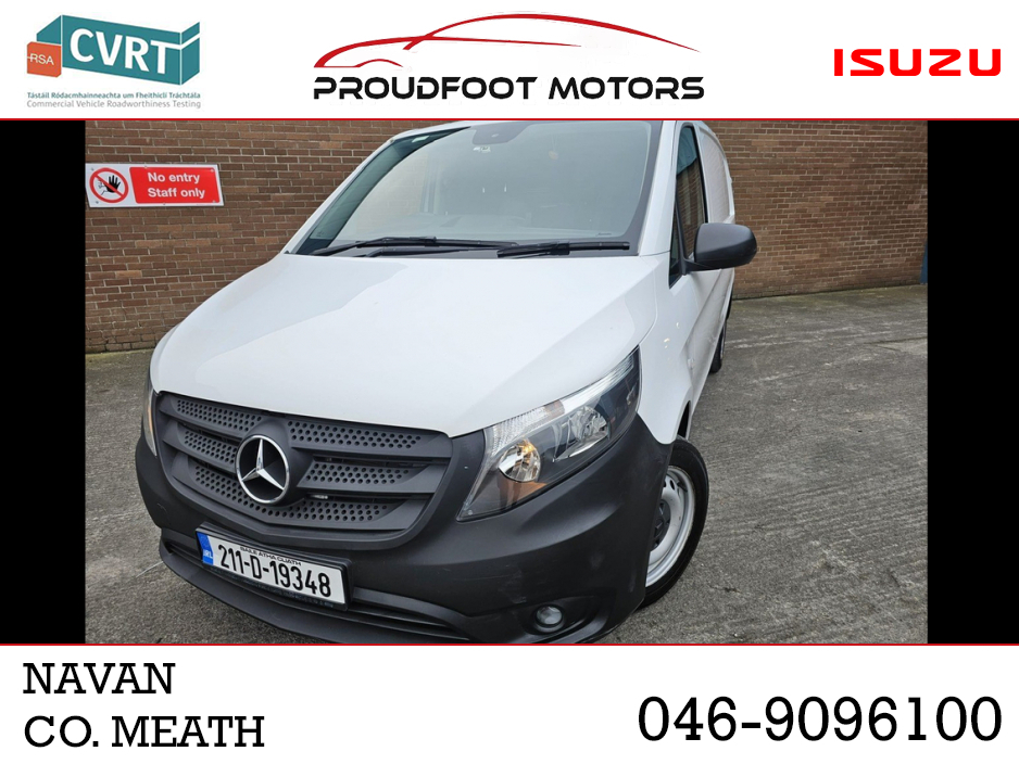 2021 Mercedes-Benz Vito 110 KA/L CLASSIC 6DR PRICE Plus Vat @ 23% €15,950