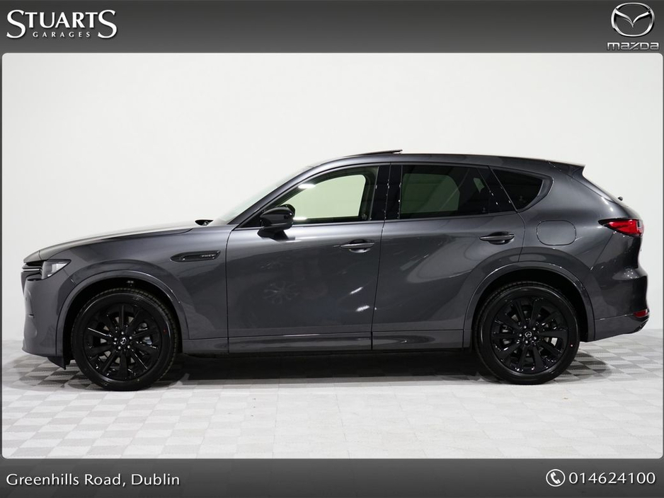 2025 Mazda CX-60 *HOMURA PLUS PHEV 327ps 8AT AWD*HOMURA PLUS*DRIVERS ASSISTANCE PACK, CONVENIENCE PACK AND PANORAMIC SUNROOF, MACHINE GREY WITH BLACK LEATHER* €54,945