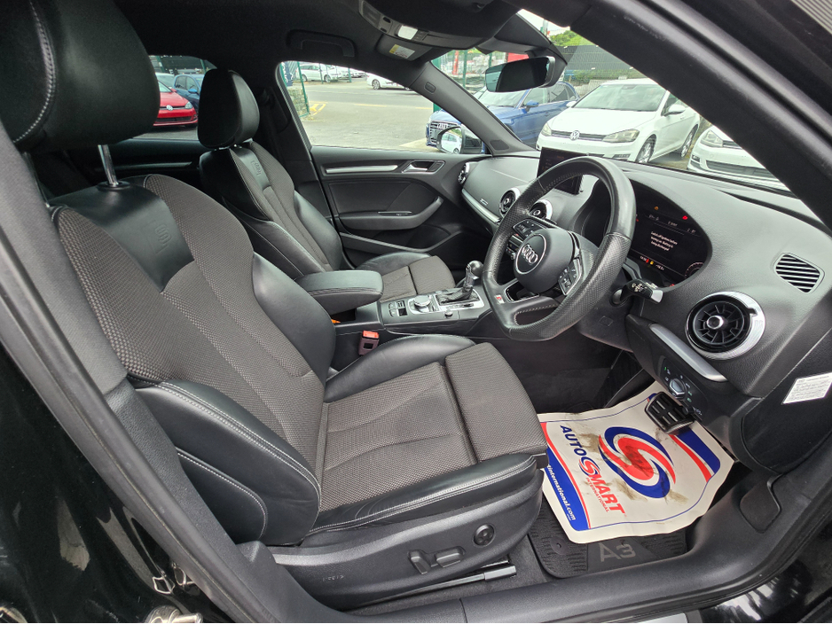 2018 Audi A3 S-LINE EDITION 1.4 TFSI  FACE-LIFT- SMARTPHONE INTERFACE- SATNAV - VIRTUAL COCKPIT - NAVIGATION REVERSING CAMERA -BLIND SPOT - PARKING SENSORS-  LEATHER €21,950