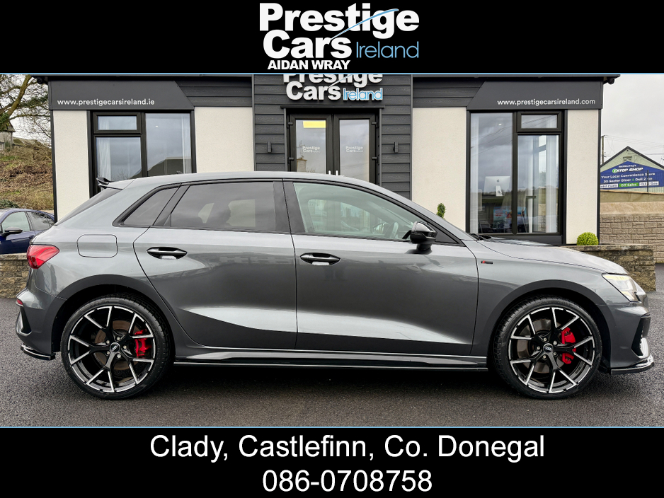 2022 Audi A3 1.4 45 TFSI E S LINE COMPETITION SPORTBACK BLACK EDITION,BODY KIT,DAYTONA GREY,XENON LIGHTS,AMBIENT LIGHTING,VIRTUAL COCKPIT,LEATHER,APPLE CAR PLAY,ONE OWNER,FULL AUDI HISTORY,HIGH SPEC €28,000