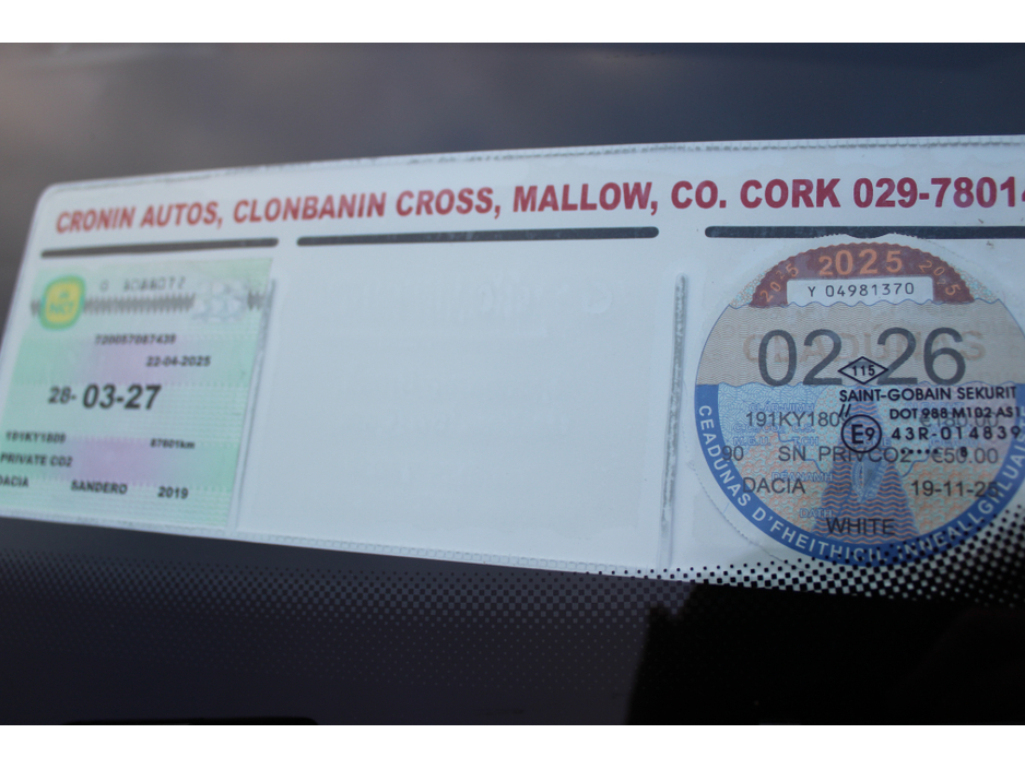 2019 Dacia Sandero ALTERNATIVE 1.5 DCI 90 4DR €11,095