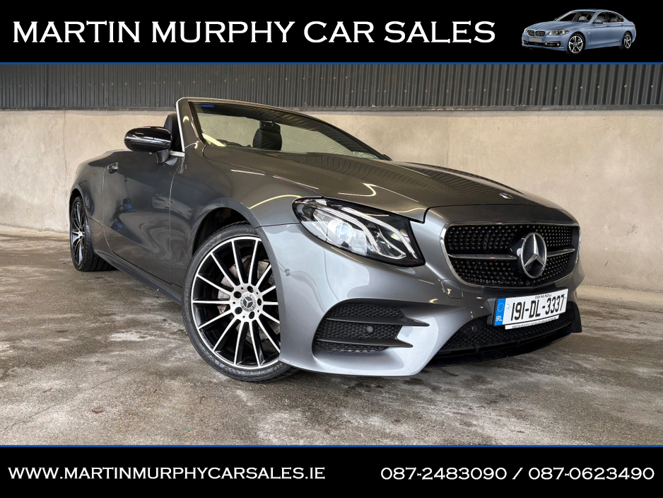 2019 Mercedes-Benz E Class E220 D AMG LINE 4MATIC SOFT TOP CABRIOLET €37,950