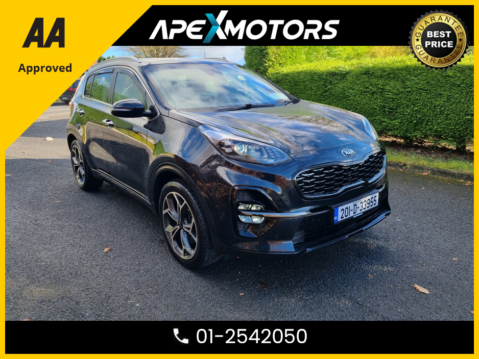 2020 Kia Sportage FINANCE ARRANGED * CRDI GT-LINE S MHEV * NEW NCT DEC-27 * IMMACULATE * 6-STAMPS SERVICE HISTORY * AA APPROVED * 101 SAFETY CHECKLIST * AUTOMATIC (DSG) * HEATED SEATS * COLOUR REVERSE CAMERA * TOP-SPEC €24,949