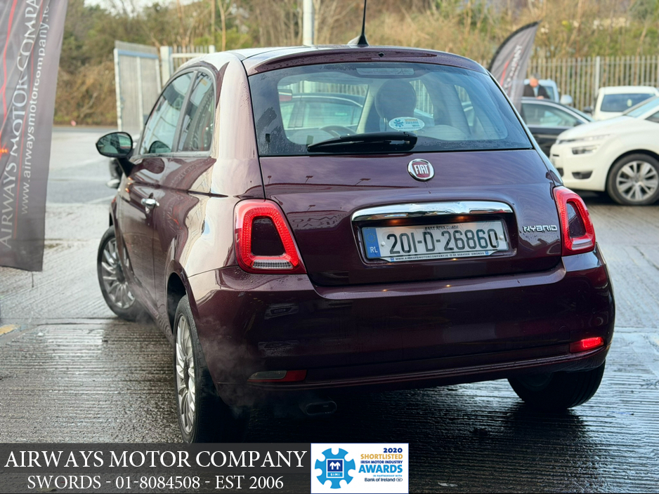 2020 Fiat 500 LOUNGE 1.0 3DR - PANROOF & LOW KMS €14,250