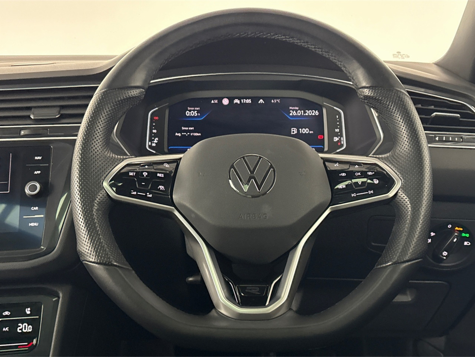 2023 Volkswagen Tiguan R-LINE 2.0 TDI AUTOMATIC 7 SEATER**PANORAMIC SUNROOF**HEATED MULTIFUNCTIONAL STEERING WHEEL**DIGITAL DASH**HEATED FRONT SEATS**REVERSE CAMERA**BLACK LEATHER INTERIOR**KEYLESS ENTRY**APPLE CARPLAY** €42,995