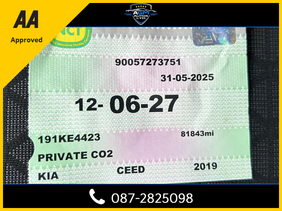 2019 Kia Ceed CEE'D 2 CRDI 114BHP 5 DR 1.6 5DR €14,950