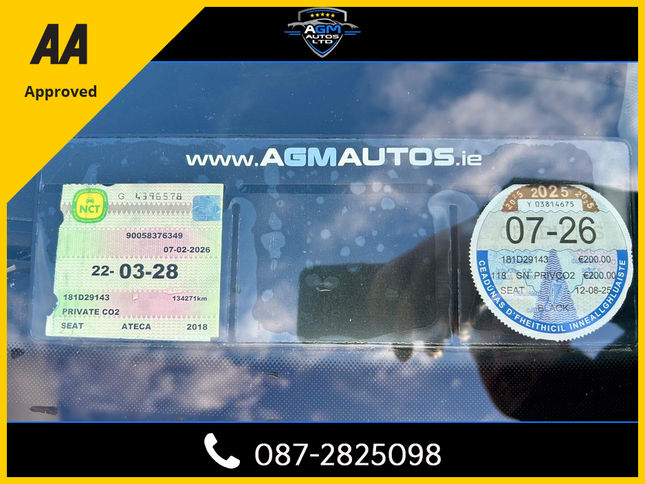 2018 SEAT Ateca 1.6 TDI 115HP SE 5DR €16,950