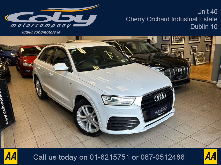 2015 Audi Q3 1.4 TFSI S Line Auto 150 S-TRONIC.  IRISH CAR. Immaculate Irish Car with 2 Keys, Service History, NCT, Alloy Wheels, Air Con, MFSW, Parking Sensors Front and Rear, Full Electrics and much more. €16,950
