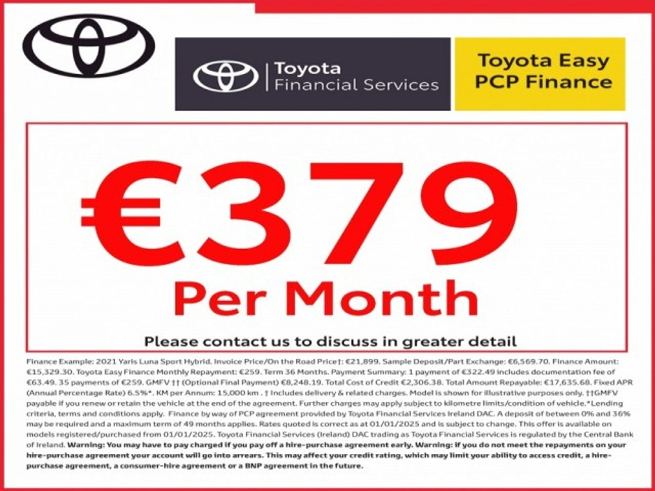 2025 Toyota Yaris Cross - SPECIAL OFFER UNIT - Save EUR 5,300 - LunaSport Monotone - 1.5 Hybrid - Automatic - EUR 180 // Remote Central Locking // Front Electric Windows // Rear Electric Windows // Electric Mirrors // Finger €31,855