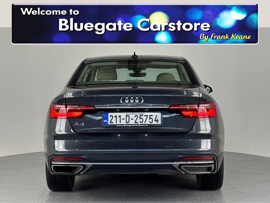 2021 Audi A4 LIMOUSINE 35 TDI 163BHP S-TRONIC**MULTIFUNCTIONAL STEERING WHEEL**CREAM LEATHER INTERIOR**FRONT HEATED SEATS**APPLE CARPLAY**REVERSE CAMERA**PARKING SENSORS**SEMI DIGITAL DASH**FINANCE AVAILABLE €29,995