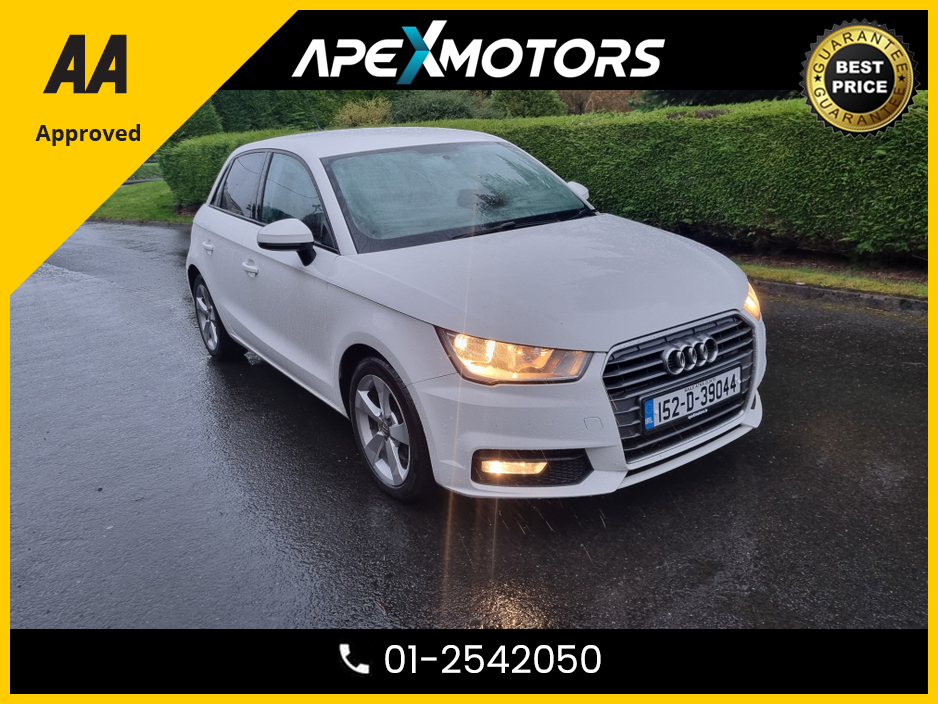 2015 Audi A1 FINANCE ARRANGED * TDI SPORT 116PS 5DR * NEW NCT NOV-26 * IMMACULATE * AA APPROVED * 101 SAFETY CHECKLIST * TOP-SPEC 5DR HATCH * LOW TAX * 12-MONTH ROADSIDE ASSIST* VERY CAREFUL OWNER *CARTELL HISTORY €9,449