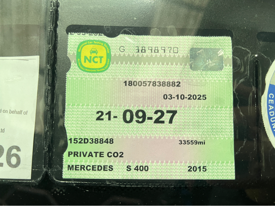 2015 Mercedes-Benz S Class DAA-222057 3.5L AUTO 5DR €32,500