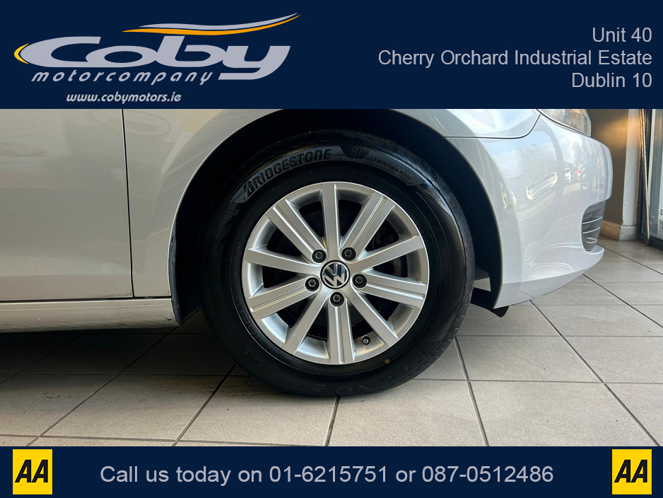 2012 Volkswagen Golf 1.2 5DR Auto. New NCT, 2Keys, Alloy Wheels, Handsfree, Auto Lights/ Wipers, Air Conditioning, USB/AUX, Folding Rear Seats, Electric Windows/Mirrors, Bluetooth and more. €8,450