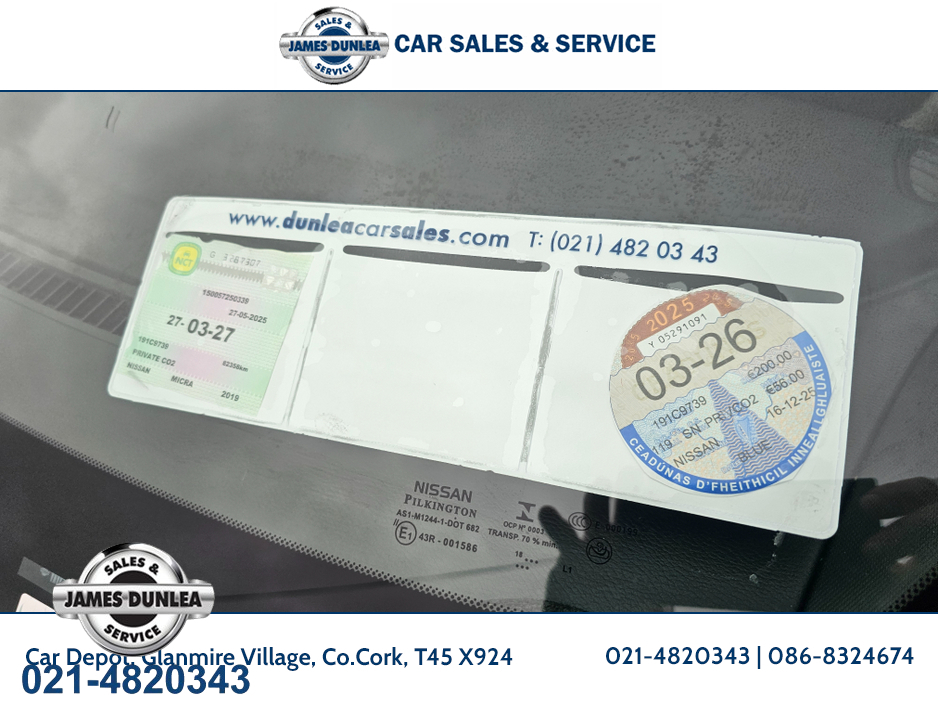 2019 Nissan Micra 1.0 SV MY19 4DR €12,500