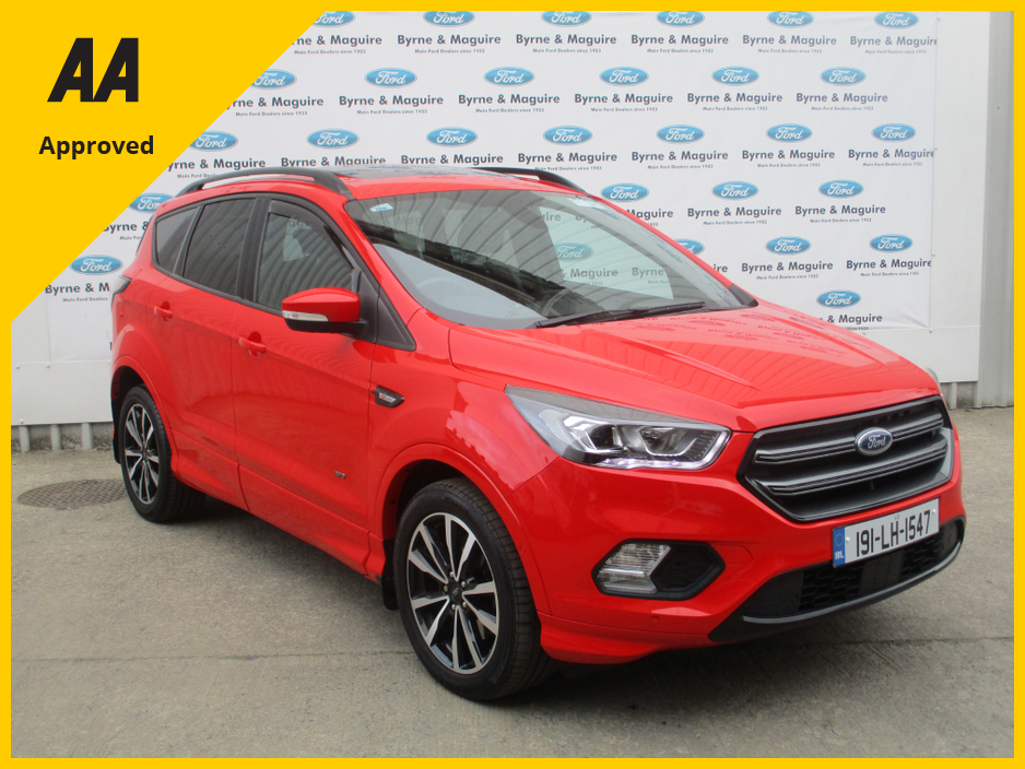 2019 Ford Kuga ST-LINE 2.0 TDCI 150PS AWD MODEL.  TOP OF THE RANGE MODEL, FULLY SERVICED AND NCT TESTED WITH WARRANTY AND 12 MONTHS AA COVER !!! €24,500