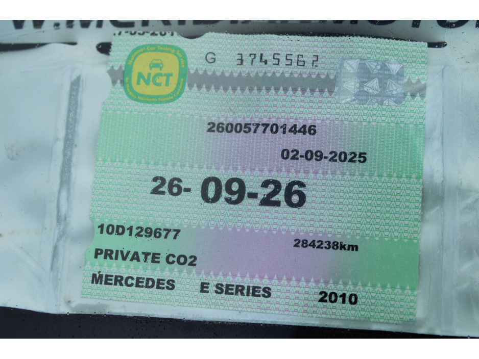 2010 Mercedes-Benz E Class E SERIES CDI BLUE EFFICIENCY SPORT 4DR AUTO €7,995