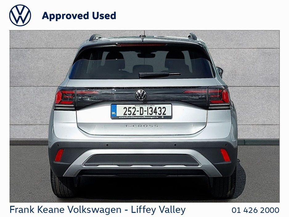 2025 Volkswagen T-Cross EDITION 75 1.0TSI 95BHP *REFLEX SILVER METALLIC* *DELIVERY KMS* *252D REG* *BIG SAVINGS VS NEW CAR* *WHILE STOCKS LAST* *PCP 3 YRS FROM €276PM* €29,995