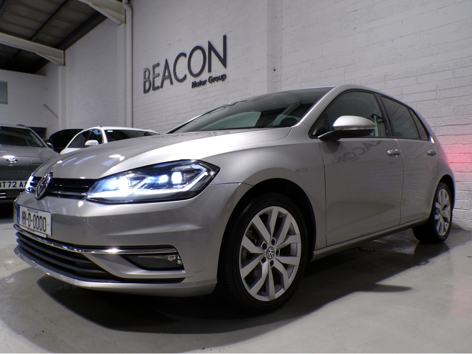 2018 Volkswagen Golf *MIESTER EDITION*MARK 7.5*AUTO*VW GOLF 1.4 TSI HIGH-LINE*FULL LEATHER HEATED MEMORY SPORT SEATS**VIRTUAL COCKPIT*PILOT PARKING*COLOUR CAMERA*SAT-NAV*APPLE-CARPLAY*ANDROID AUTO*UP-GRADED VW ALLOYS*XL M €18,900