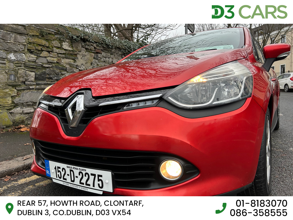 2015 Renault Clio IV DYNAMIQUE 1.2 PET 7 4DR PETROL €6,995