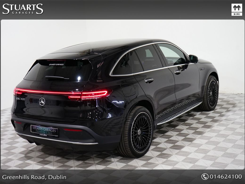 2023 Mercedes-Benz EQC *PREMIUM PLUS* 400 AMG LINE: OBSIDIAN BLACK METALLIC, ARTICO LEATHER, SUNROOF, 360 CAMERA, HEADS UP DISPLAY, 21” DIAMOND CUT TURBINE ALLOYS, KEYLESS €45,945