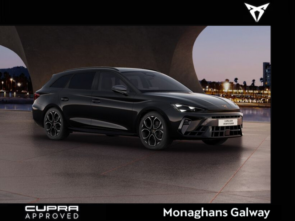 2026 Cupra Leon Sportstourer *IN STOCK. READY FOR IMMEDIATE DELIVERY* V2 2.0 TDI 150hp (110 kW) AUTO in Midnight Black with CUPRA Side Skirts and Space Saving Spare Wheel €46,232
