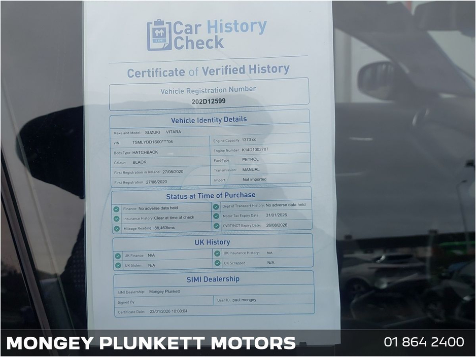 2020 Suzuki Vitara SZT 1.4 Hybrid €17,950