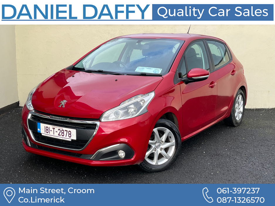 2018 Peugeot 208 ACTIVE 1.2 68 4DR €9,250
