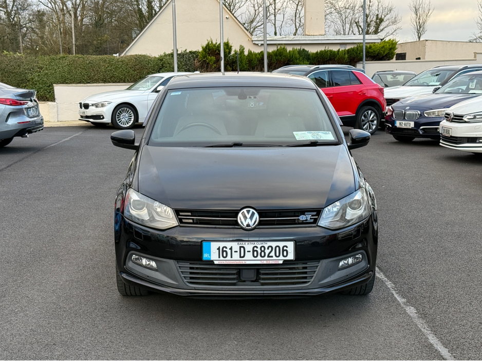 2016 Volkswagen Polo GT 1.4 150BHP AUTO * GT LINE INTERIOR, REAR VIEW CAMERA, CRUISE CONTROL, PADDLE SHIFT, TOUCH SCREEN RADIO, MULTIFUNCTION STEERING WHEEL, FRONT & REAR ELECTRIC WINDOWS, ISOFIX, TRIP COMPUTER* €13,950