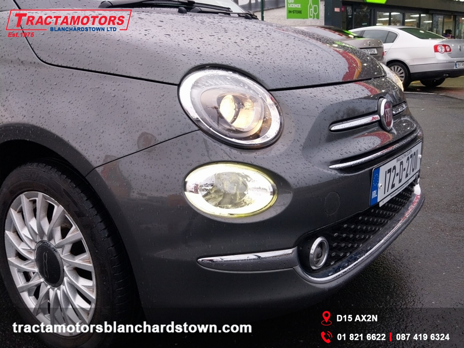 2017 Fiat 500 1.2 LOUNGE 69BHP 3DR AUTO €10,999