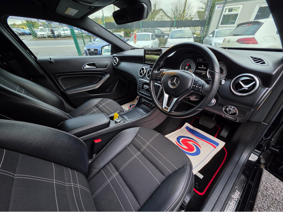 2015 Mercedes-Benz A Class A180 ONLY 38,105 KLMs SAT NAV PACK LEATHER TRIM SEATS INTERIOR HALF LEATHER SEATS / HI SPEC / SYSTEM LOW ROAD TAX BAND / SIMI DEALER €15,750
