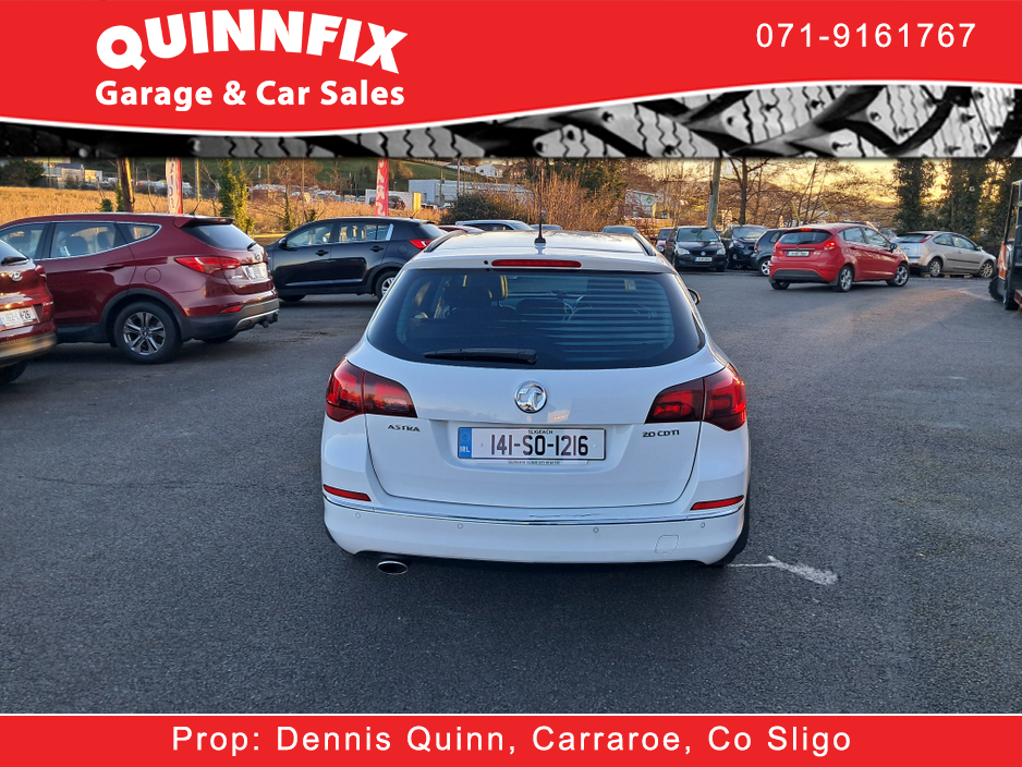 2014 Vauxhall Astra 2.0 CDTI SRI 165PS 5DR A AUTO €5,950