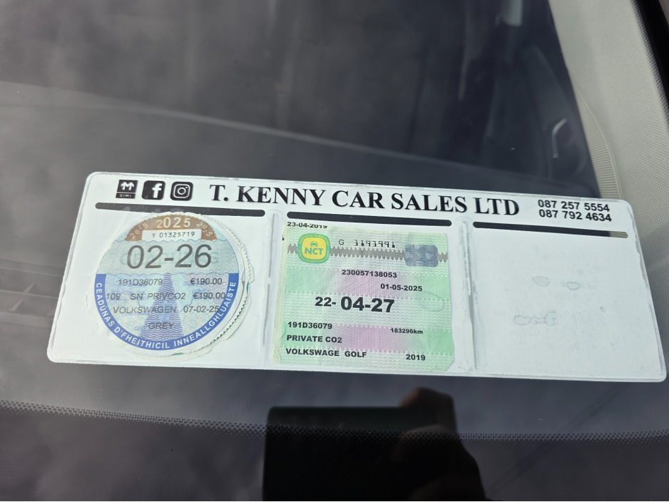 2019 Volkswagen Golf FINANCE AVAILABLE 1.6 TDI MANUAL 5SPEED 5DR 115HP 5 €15,750