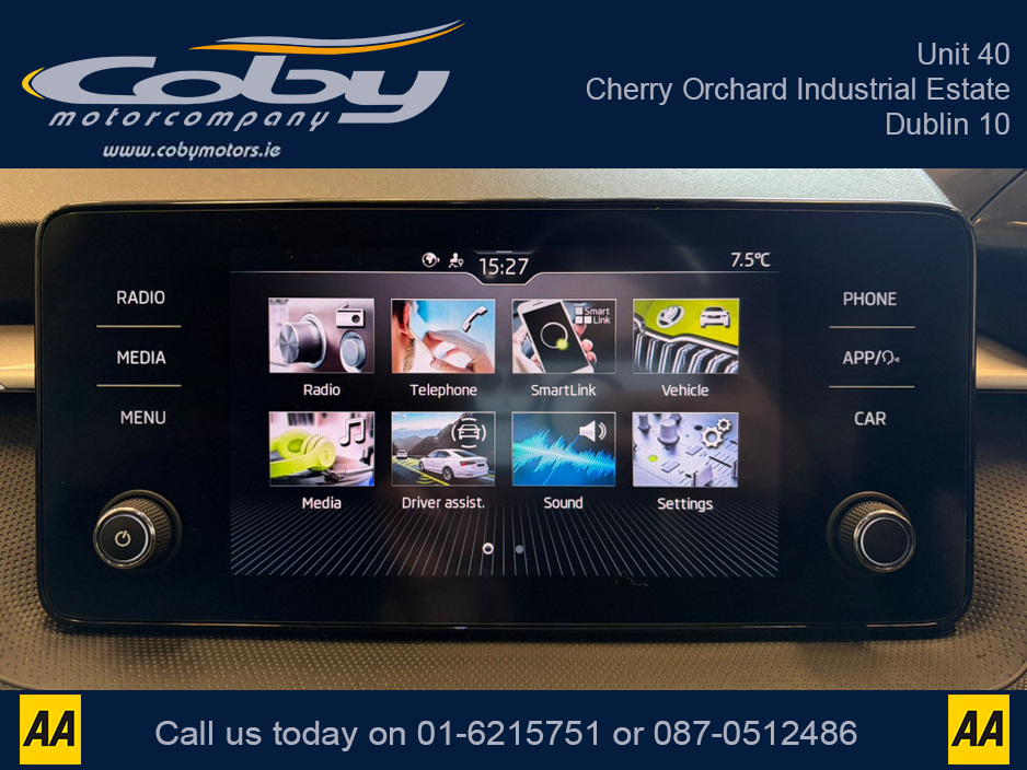 2022 Skoda Fabia Style 1.0 i 80HP 5DR Manual. NCT, Alloy Wheels, MFSW, USBC, Air Conditioning, Smart Link, Hands Free, Rear Parking Sensors and more. €16,950